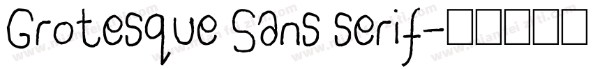 Grotesque Sans serif字体转换